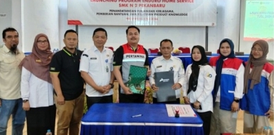 SMK Negeri 2 Pekanbaru Dipercaya Menjadi Lokasi Perdana Launching Enduro Home Service TJSL 2026 di Riau