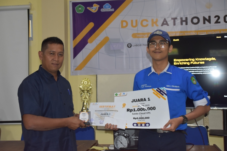 Juara 1, Pemograman WEB SMK,Unilak Youth Competition 2025