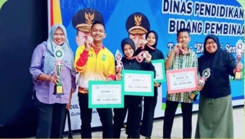Juara 1, O2SN tk Propinsi Riau, Juli 2025